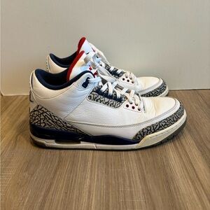 Nike Air Jordan 3 Retro OG True Blue 2016 Size 11 Black Cement White OG